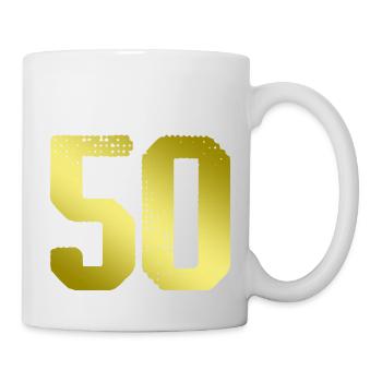 50 number jersey - Mug - white - Right