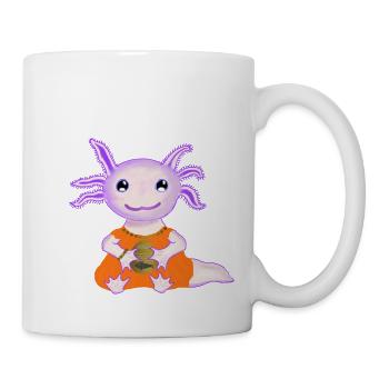 Kultiger Axolot, Baby, mit goldenem Ei - Tasse - Weiß - Rechts