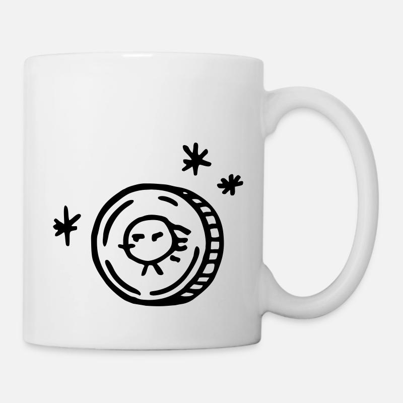 money coins - Mug blanc - blanc