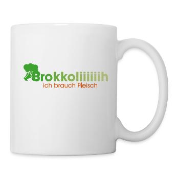 Brokkoliiiiiih - Tasse - Weiß - Rechts