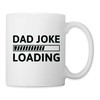Papa Witz wird geladen - Tasse - Weiß - Rechts