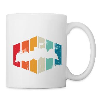 Staffelberg Motiv in bunten Farben - Tasse - Weiß - Rechts