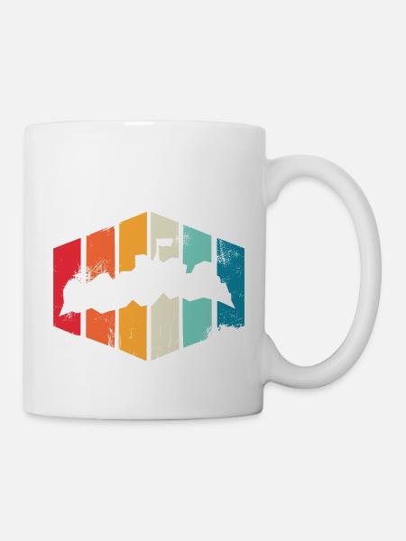 Staffelberg Motiv in bunten Farben - Tasse - Weiß