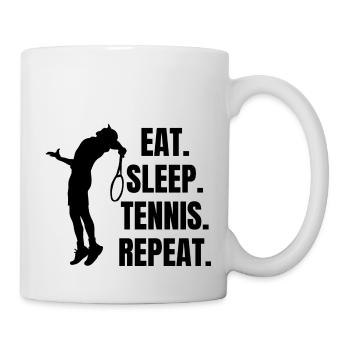 Tennisverein Tennisschläger Tennis Tennisspieler - Tasse - Weiß - Rechts