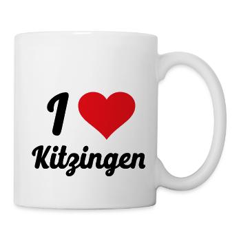 I Love Kitzingen - Tasse - Weiß - Rechts
