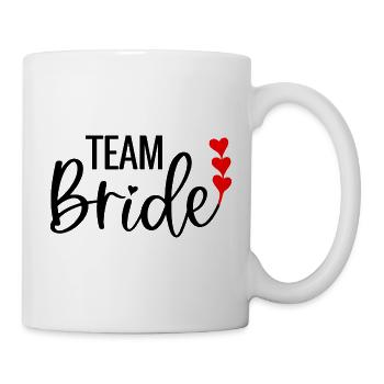 Team Bride I Bachelorettes JGA Wedding - Mug - white - Right
