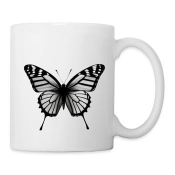 Schmetterling Natur Insekt Schmetterlinge 5 - Tasse - Weiß - Rechts