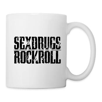 balck Sex Drugs and Rock Roll - Mug blanc - blanc - Droite