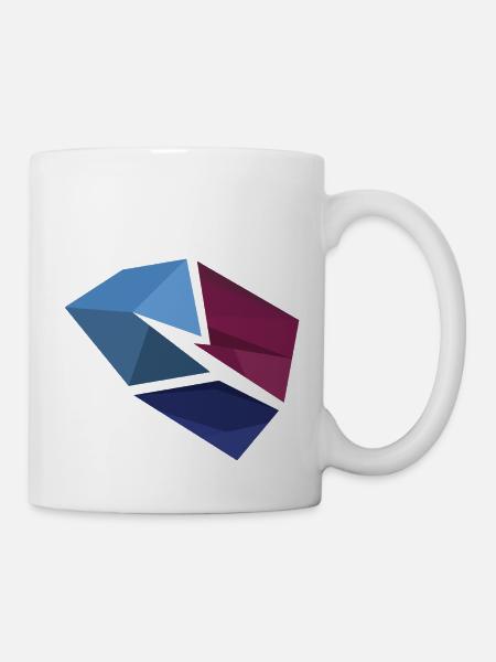 Blue flash - Tasse - Weiß