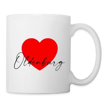 I love Oldenburg - Tasse - Weiß - Rechts