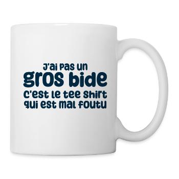 Humour Drôle Gros Bide Cadeau Papa - Mug blanc - blanc - Droite