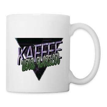 süchtig arabica katze geek streunerkatze - Tasse - Weiß - Rechts