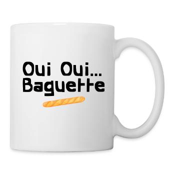 Oui Oui Baguette Expression Français Humour - Mug blanc - blanc - Droite