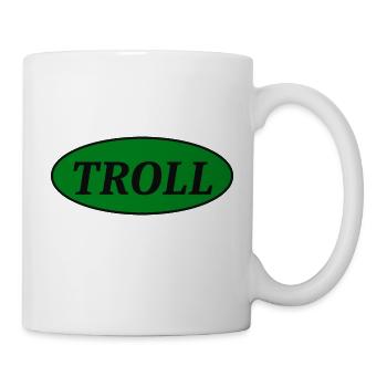 Troll - Tasse - Weiß - Rechts
