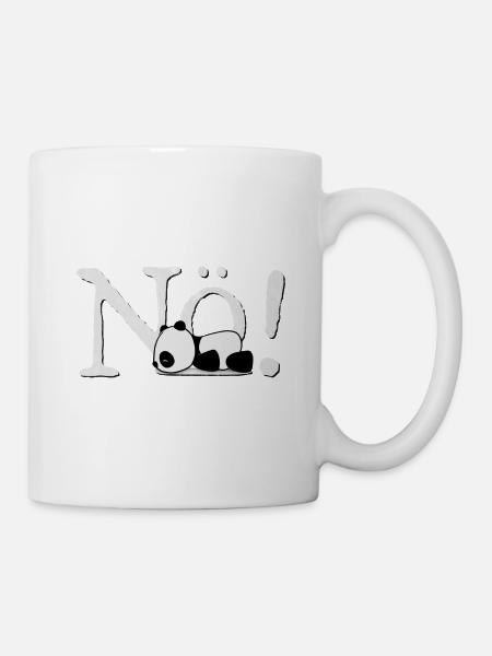 Nö Kawaii Panda Kein Bock Einfach Nein Nope Fun - Tasse - Weiß