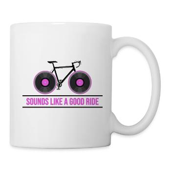 Fahrrad Bike Rennrad Fahrradkette "good ride" - Tasse - Weiß - Rechts
