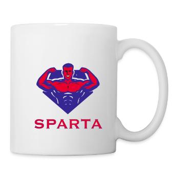 Sparta Casque de gymnastique Cadeau Sport Spartan Motivation - Mug blanc - blanc - Droite