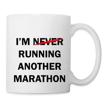 Biking Running Marathon Triathlon Bike - Mug - white - Right