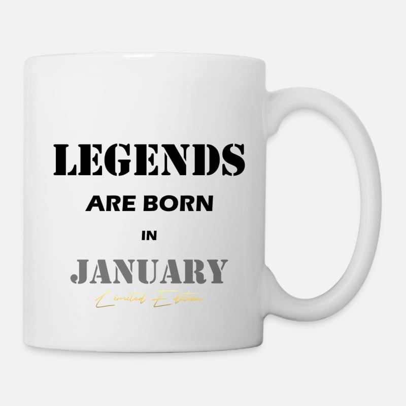 Janvier Legends Gift noir - Mug blanc - blanc