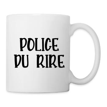 police du rire - Mug blanc - blanc - Droite