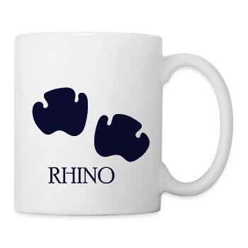 CHIEN CHAT ANIMAL DE COMPAGNIE RHINO PATTE - Mug blanc - blanc - Droite