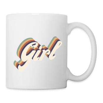girl vintage - Mug blanc - blanc - Droite