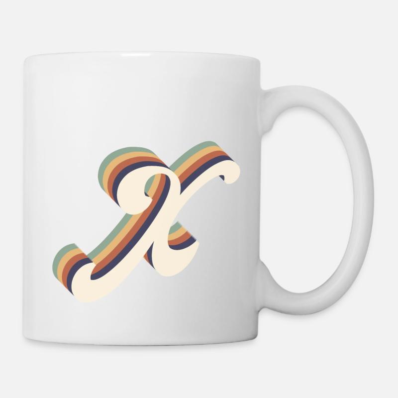 Buchstabe K - Tasse - Weiß