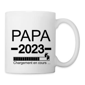 Homme Papa 2023 - Papa En Cours Annonce Grossesse - Mug blanc - blanc - Droite
