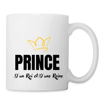 prince d'un roi et d'une reine - Mug blanc - blanc - Droite