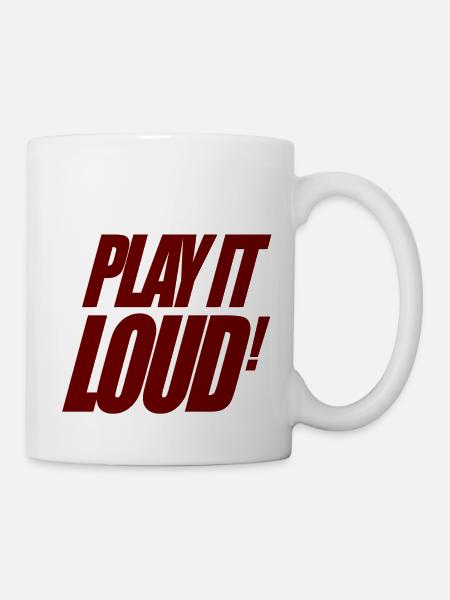 musique techno house dance play it loud cadeau - Mug blanc - blanc