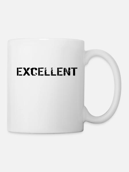 Excellent black - Tasse - Weiß