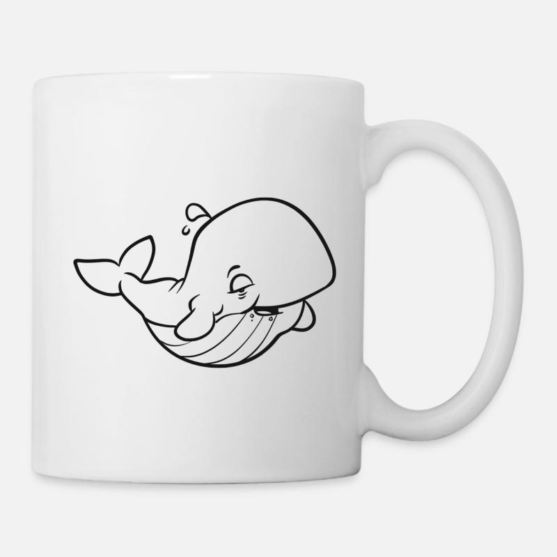 A fat, happy whale - Mug - white