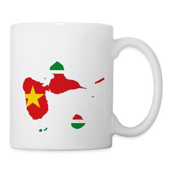 Stadtplan von Guadeloupe - Tasse - Weiß - Rechts