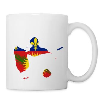 Stadtplan von Guadeloupe - Tasse - Weiß - Rechts