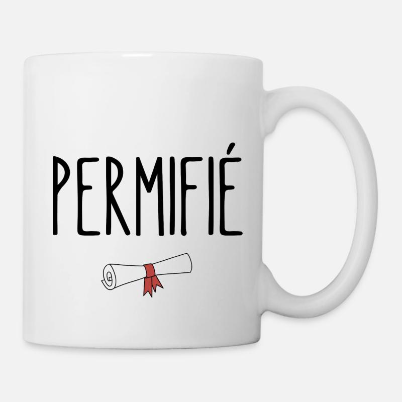 permifié - Mug blanc - blanc