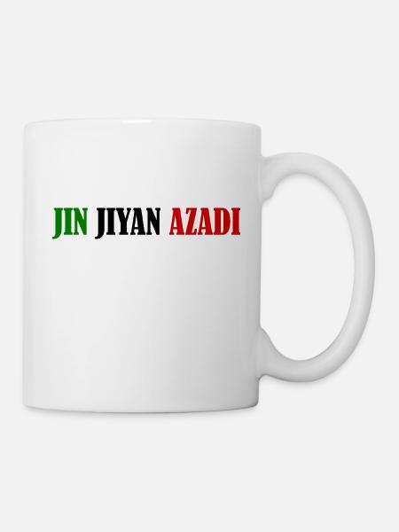 jin jiyan azadi women life freedom - Tasse - Weiß