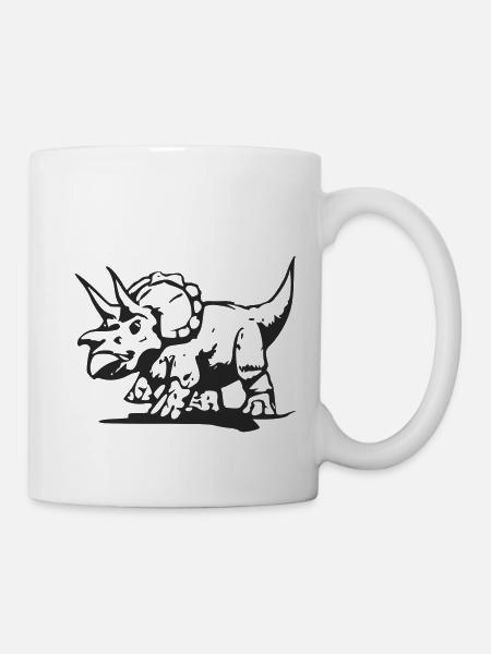 Triceratops - Tasse - Weiß