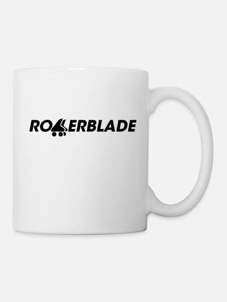 rollerblade logo schwarz - Tasse - Weiß