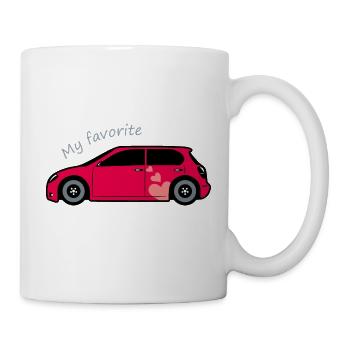 Voiture préférée - Mug blanc - blanc - Droite