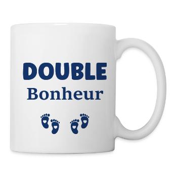 Double bonheur - Mug blanc - blanc - Droite