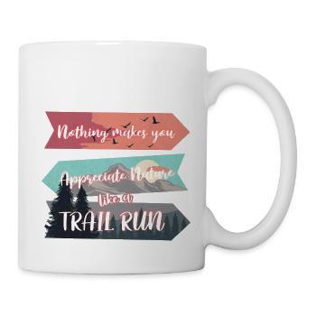 Trail Runner Running Jogging Jogger I Gift - Mug - white - Right