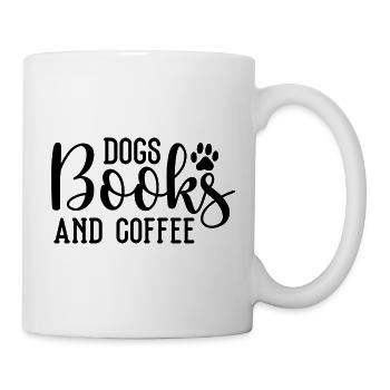 Livres pour chiens et café - Mug blanc - blanc - Droite