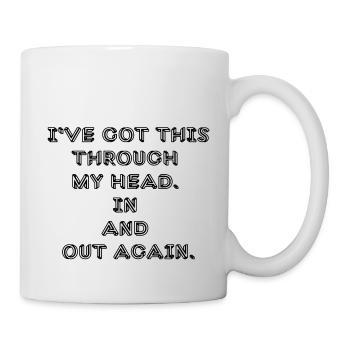 witziges Nicht-Nachdenken-Design / lustige Sprüche - Tasse - Weiß - Rechts