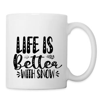 Life Is Better With Snow - Mug - white - Right