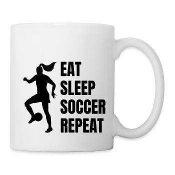 Joueur de football Football Design Équipe de football - Mug blanc - blanc - Droite