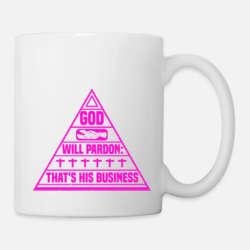 DIEU PARDONNERA QUE S SON AFFAIRE - Mug blanc - blanc