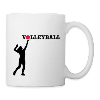Volleyball - Tasse - Weiß - Rechts