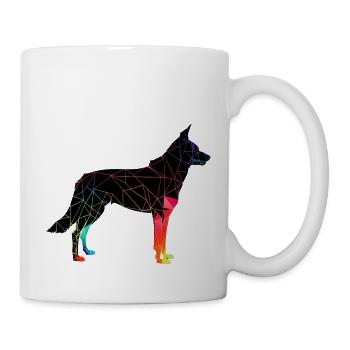 Beautiful dog - colorful dog - Mug - white - Right