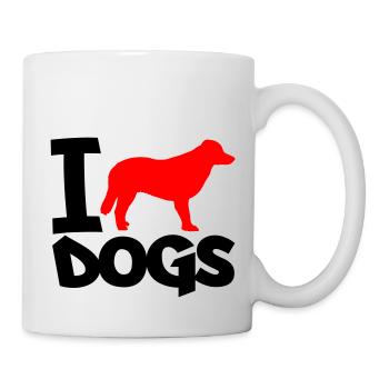 dog i love 2 - Tasse - Weiß - Rechts