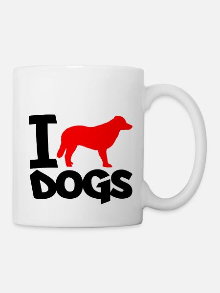 dog i love 2 - Tasse - Weiß